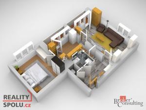 Prodej bytu 2+1, Praha - Letňany, Rýmařovská, 60 m2