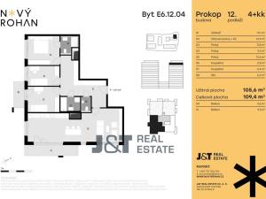 Prodej bytu 4+kk, Praha - Karlín, Libeňský ostrov, 106 m2