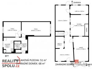 Prodej bytu 2+1, Rybníček, 51 m2