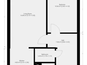 Pronájem bytu 2+kk, Praha - Letňany, Krausova, 45 m2