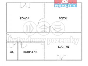 Prodej bytu 2+1, Ostrov, Komenského, 77 m2