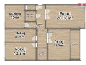 Prodej bytu 4+1, Spálené Poříčí, Zámecká, 83 m2