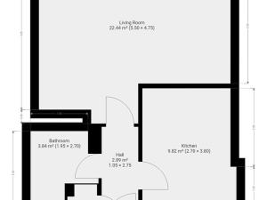 Pronájem bytu 2+kk, Praha - Holešovice, Osadní, 47 m2