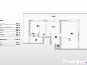 Prodej bytu 3+kk, Znojmo, Za Plovárnou, 85 m2