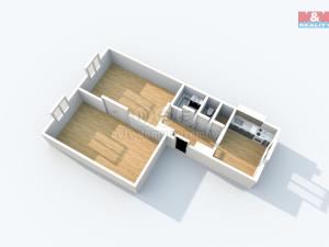 Prodej bytu 2+1, Ústí nad Labem - Střekov, Železničářská, 60 m2