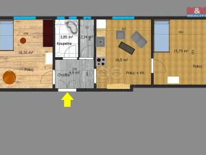 Prodej bytu 3+kk, Kolín - Kolín II, Riegrova, 66 m2