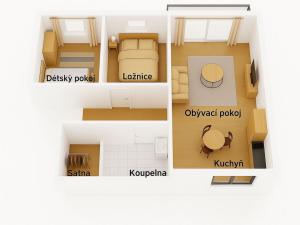 Dražba bytu 3+1, Velké Přílepy, U Rybníčku, 67 m2