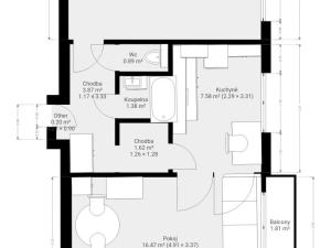 Pronájem bytu 2+1, Brno, Družstevní, 52 m2