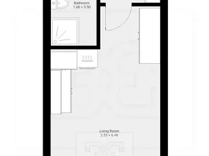 Pronájem bytu 1+kk, Praha - Vysočany, Střídavá, 32 m2
