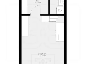 Pronájem bytu 1+kk, Praha - Vysočany, Střídavá, 36 m2