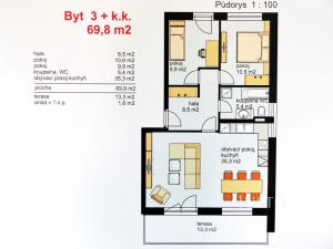Prodej bytu 3+kk, Písek - Hradiště, Karla Boromejského, 70 m2
