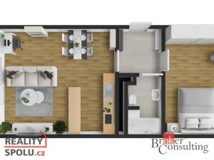 Prodej bytu 2+kk, Praha - Uhříněves, Karla Zicha, 66 m2