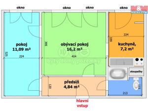 Prodej bytu 2+1, Havířov - Šumbark, Nákupní, 43 m2