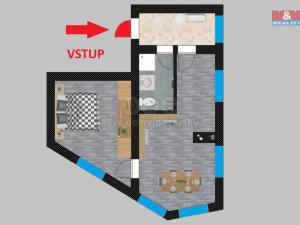 Pronájem bytu 2+kk, Kolín - Kolín II, Pražská, 47 m2