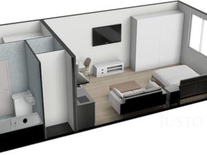 Prodej bytu 1+kk, Písek - Budějovické Předměstí, třída Přátelství, 26 m2