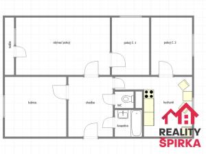 Prodej bytu 4+1, Lanškroun - Žichlínské Předměstí, Dvorská, 74 m2