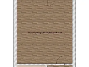Pronájem bytu 1+kk, Brno, Hybešova, 46 m2