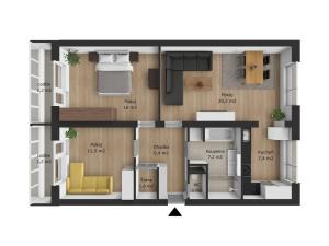 Prodej bytu 3+1, Bučovice, Fučíkova, 72 m2