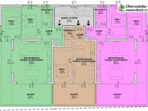 Prodej bytu 2+kk, Povljana, Chorvatsko, 44 m2