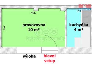 Pronájem obchodního prostoru, Ostrava - Hrabůvka, Dr. Martínka, 14 m2