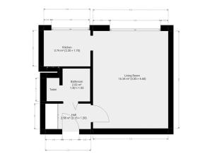 Pronájem bytu 1+kk, Praha - Střížkov, Varnsdorfská, 26 m2