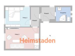 Pronájem bytu 2+kk, Ostrava - Kunčičky, Lihovarská, 43 m2