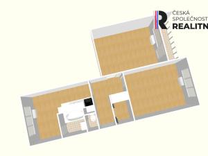 Pronájem bytu 2+1, Podbořany, Sídliště Míru, 64 m2