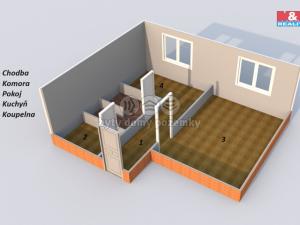 Pronájem bytu 1+1, Vamberk, Struha, 38 m2