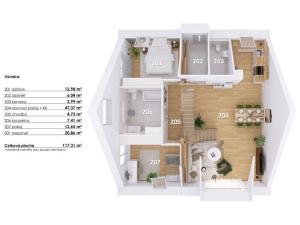 Prodej bytu 4+kk, Hodonice, 119 m2