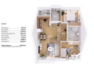 Prodej bytu 4+kk, Hodonice, 112 m2