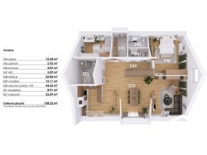 Prodej bytu 5+kk, Hodonice, Panská, 161 m2