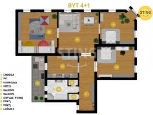 Prodej bytu 4+1, Opava, Krnovská, 170 m2