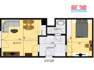 Prodej bytu 2+kk, Děčín - Děčín V-Rozbělesy, Závodní, 43 m2
