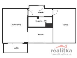 Prodej bytu 2+1, Ostrava - Poruba, Opavská, 51 m2