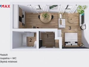 Pronájem bytu 1+kk, Zábřeh, Rybářská, 25 m2