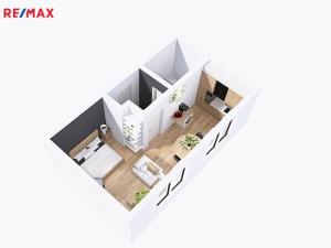 Pronájem bytu 1+kk, Zábřeh, Rybářská, 25 m2