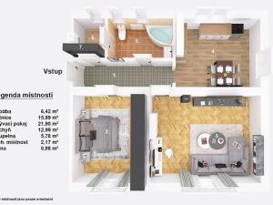 Pronájem bytu 2+1, Praha - Uhříněves, Františka Diviše, 66 m2
