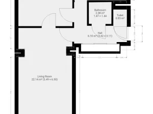 Pronájem bytu 2+1, Praha - Hloubětín, Zelenečská, 54 m2
