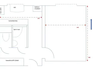 Pronájem bytu 1+1, Praha - Záběhlice, Jasmínová, 36 m2