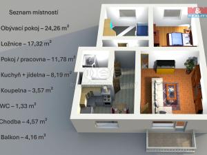 Prodej bytu 3+1, Ždánice, 77 m2