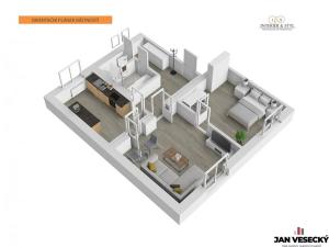 Pronájem bytu 2+1, Praha - Čakovice, Kysucká, 56 m2