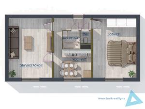 Prodej bytu 2+1, Nová Paka, Achátová, 47 m2