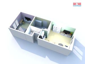Prodej bytu 2+kk, Děčín - Děčín V-Rozbělesy, Závodní, 42 m2