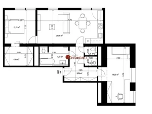 Pronájem bytu 3+kk, Teplice - Trnovany, Antonína Sochora, 80 m2