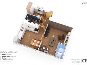 Prodej bytu 1+1, Příbram - Příbram III, Ryneček, 42 m2