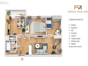 Prodej bytu 3+1, Ostrava, U Studia, 68 m2