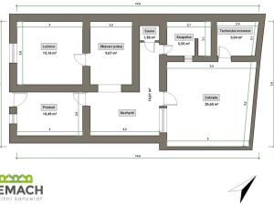 Pronájem rodinného domu, Uherské Hradiště - Rybárny, 85 m2
