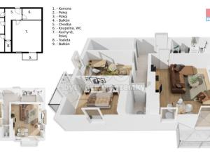 Prodej bytu 3+kk, Kladno - Kročehlavy, Generála Selnera, 87 m2