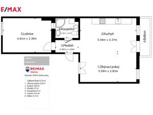 Prodej bytu 2+kk, Karlovy Vary, Sadová, 64 m2
