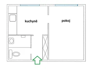 Prodej bytu 1+1, Dolní Benešov, Osada míru, 29 m2
